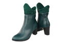 Damen-Winterstiefel, Naturleder, Malachit 137 ElitaBut