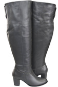 Footwear Kniehohe Overknee-Stiefel für Damen, Naturleder 190 Graphite ElitaBut