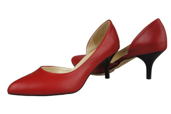 Damenschuhe Pumps, Naturleder, Rot 900 ElitaBut