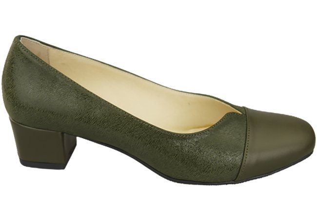 Damenschuhe Pumps Naturleder 164 Olive ElitaBut