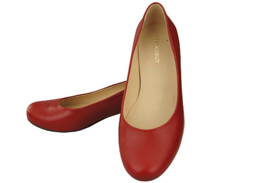 Damenschuhe Pumps Naturleder 159 Rot ElitaBut