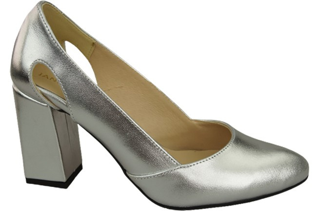 Damenschuhe Silber Pumps Naturleder 184 ElitaBut