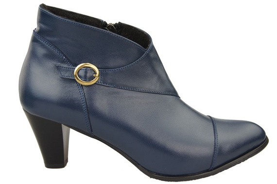 Damenstiefel Frühling/Herbst Naturleder Marineblau 100 L ElitaBut