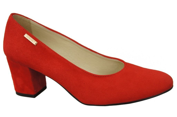 Damenschuhe Rote Pumps Naturleder Wildleder 125 ElitaBut