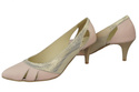 Damenschuhe Pumps Rosa-Gold Naturleder 995 ElitaBut