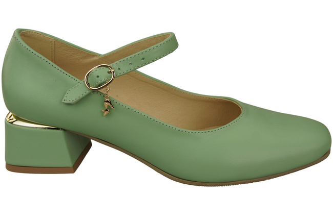 Damenschuhe Minze Riemchenpumps Naturleder 202 ElitaBut