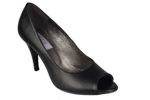 Damenschuhe Pumps, Naturleder, Schwarz 774 ElitaBut