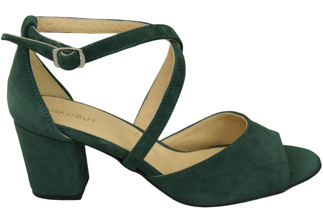 Damenschuhe Sandalen Grünes Naturleder Wildleder 111 ElitaBut