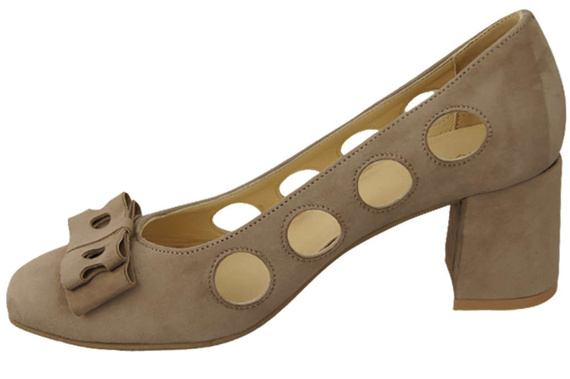 Damenschuhe Cappuccino Pumps Dark Natural Wildleder 182 ElitaBut