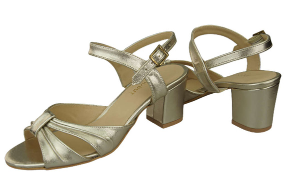 Damenschuhe Sandalen Gold Naturleder 168 ElitaBut