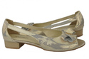 Schuhe Damen Sandalen Gold Naturleder 994 ElitaBut