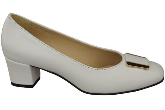 Damenschuhe Pumps Naturleder 187 Weiß ElitaBut