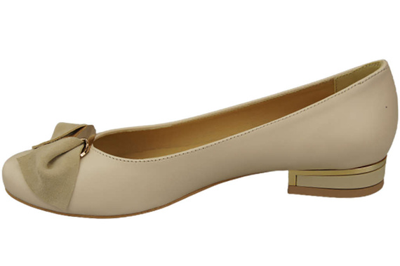 Damen Ballerinas, Naturleder, Beige 894 ElitaBut