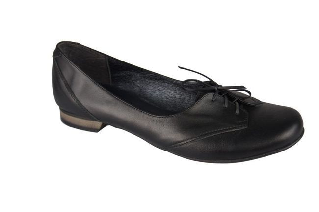 Damen Ballerinas, Naturleder, Schwarz 700 ElitaBut