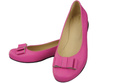 Damen Ballerinas Naturleder Fuchsia 702 ElitaBut