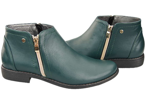 Damenschuhe Damenstiefel Warmes Naturleder Malachite 872 Von Elitabut