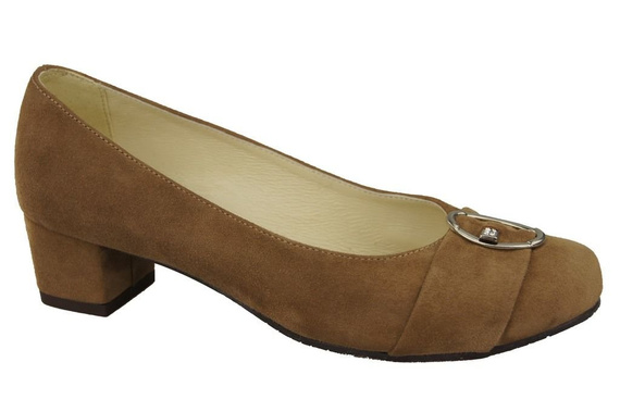 Damenschuhe Pumps Oliv Naturleder Wildleder 135 ElitaBut