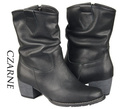 Damenstiefeletten, Naturleder, Schwarz 792 ElitaBut