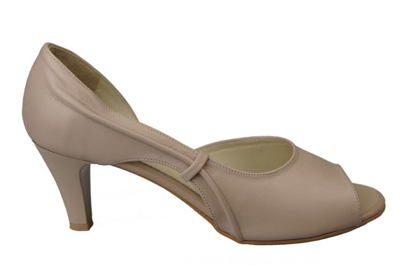 Damenschuhe Sandalen Cappuccino Grain Naturleder 566 ElitaBut