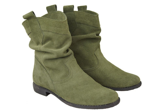 Schuhe Damen-Stiefeletten Frühling/Herbst Naturveloursleder Flasche 117 L ElitaBut