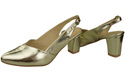 Damen Footwear Gold Stiletto Sandalen Natural Leder 217 ElitaBut