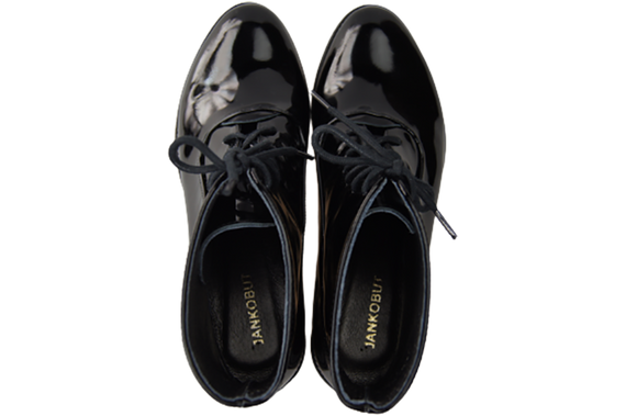 Damenstiefel Frühling/Herbst Naturleder Schwarz Lack 155 L ElitaBut