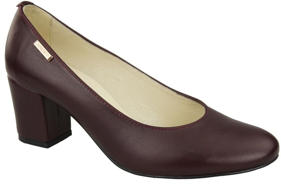 Damenschuhe Burgunderrote Pumps Naturnarbenleder 125 ElitaBut