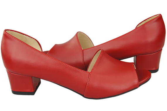 Damenschuhe Sandalen Rot Naturleder 147 ElitaBut