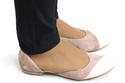 Damenschuhe Ballerinas Rosa Puder Naturleder Wildleder 146 ElitaBut