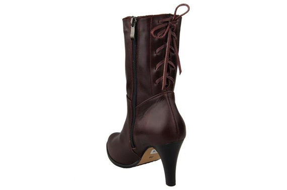 Damenschuhe Stiefeletten Frühling/Herbst Naturleder Burgunderrot 978 L ElitaBut