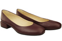 Bequeme Frauen Schuhe Burgund Flats Natural Leder 204 ElitaBut