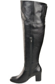 Footwear Overknee-Stiefel für Damen, Naturleder 190 Schwarz ElitaBut