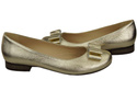 Damen Ballerinas Naturleder Gold 702 ElitaBut