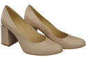Damenschuhe Cappuccino Pumps Helles Naturleder 179 ElitaBut
