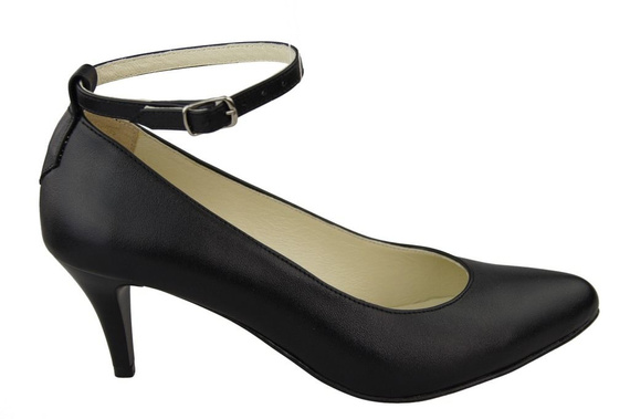 Damenschuhe Pumps Schwarz Naturleder 997 ElitaBut