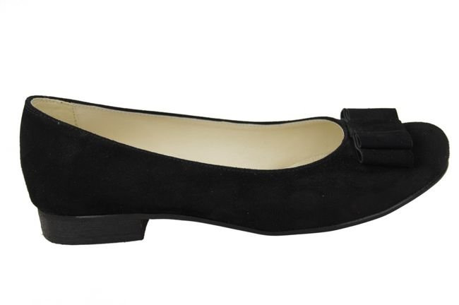 Damenschuhe Ballerinas Schwarz, Naturleder, Wildleder 126 ElitaBut