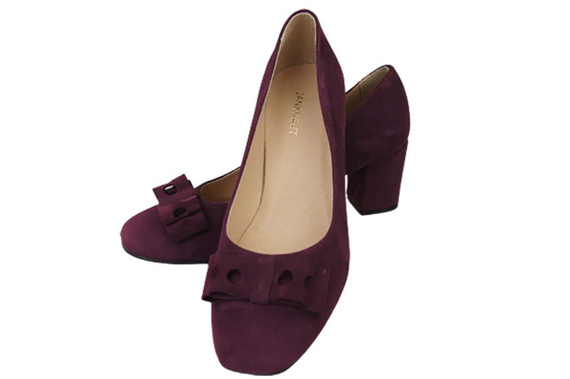 Damenschuhe Pumps Burgunderrot Natürliches Wildleder 163 ElitaBut