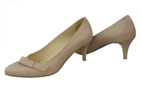 Damenschuhe Pumps Naturleder Cappuccino Lico 989 ElitaBut