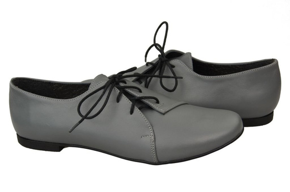 Damen Ballerinas Grau, Naturleder 110 ElitaBut