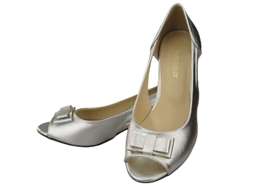 Damenschuhe Silberne Sandalen, Naturleder 145 ElitaBut