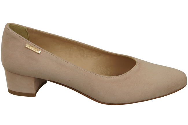 Bequeme Damen-Schuhe Puderrosa aus echtem Veloursleder 220 Z ElitaBut