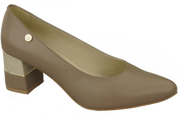 Damenschuhe Cappuccino-Pumps Naturleder 142 ElitaBut