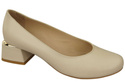 Damenschuhe Pumps Naturleder 159 Beige ElitaBut