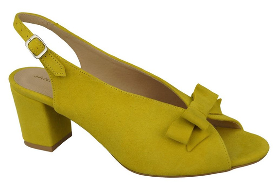Damenschuhe Zitronensandalen, Naturleder, Wildleder 148 ElitaBut
