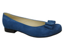Damenschuhe Ballerinas Blau, Naturleder, Wildleder 126 ElitaBut