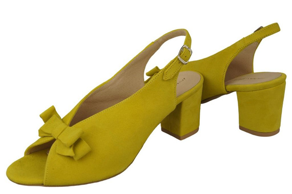 Damenschuhe Zitronensandalen, Naturleder, Wildleder 148 ElitaBut