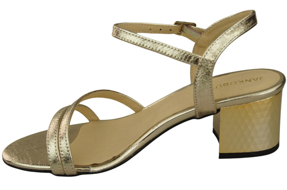 Damenschuhe Gold Naturleder 197 Sandalen, die den Fuß sinnlich enthüllen ElitaBut