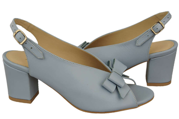 Damenschuhe Sandalen Hellblaues Naturleder Korn 148 L ElitaBut