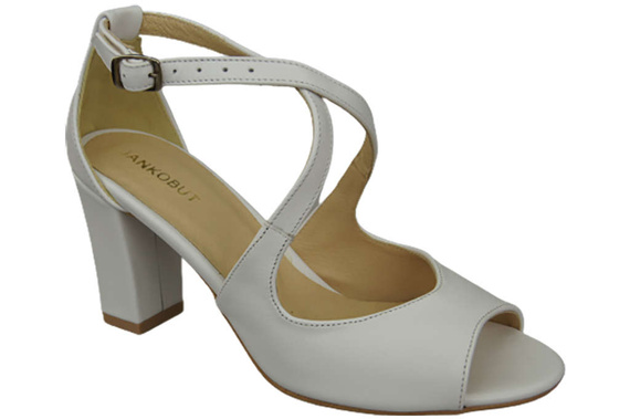 Damenschuhe Sandalen Weiß Naturleder 186 ElitaBut