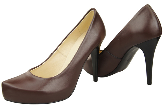 Damen Footwear Schokolade Stiletto Pumps Naturleder 205 ElitaBut